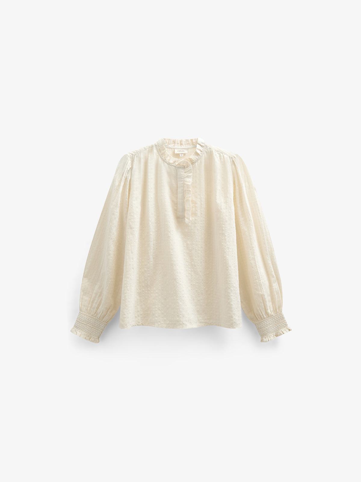 Katoenen blouse met klep - Tween - Off White | 100880 Claire