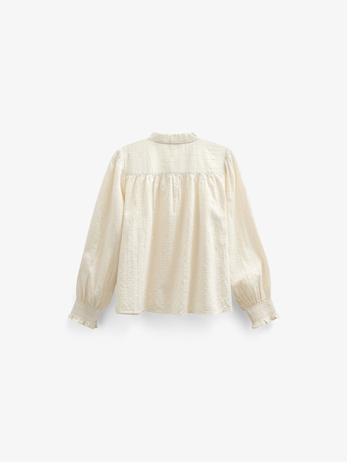 Katoenen blouse met klep - Tween - Off White | 100880 Claire