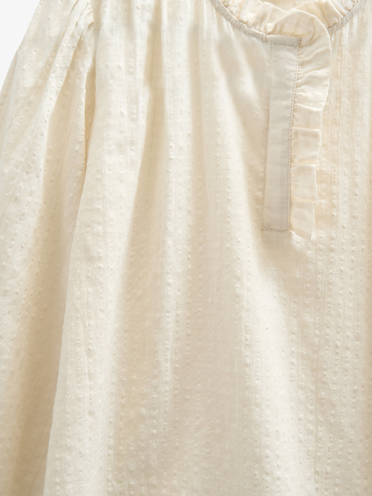 Katoenen blouse met klep - Tween - Off White | 100880 Claire