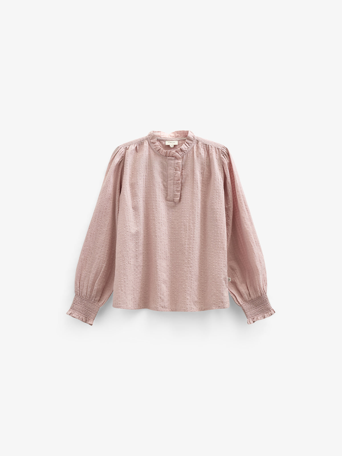 Katoenen blouse met klep - Tween - Rose | 100881 Claire