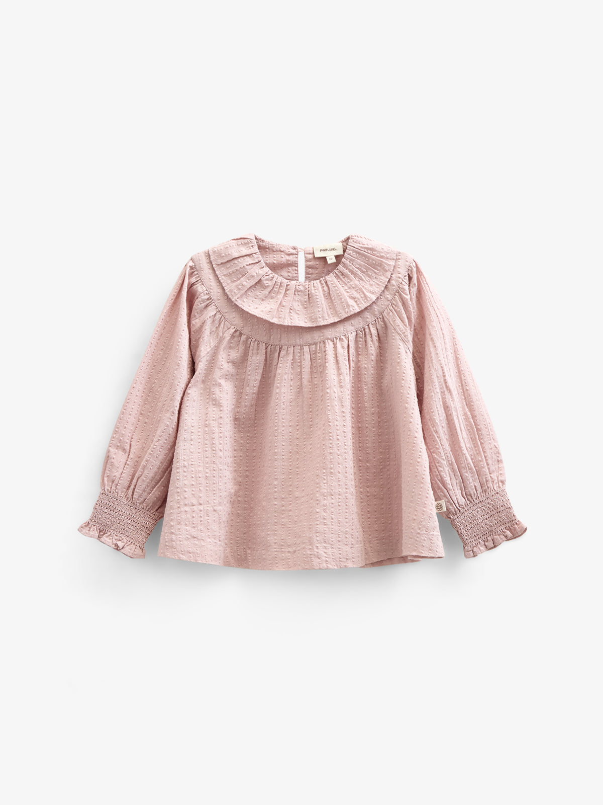Katoenen blouse met kraag - Kids - Rose | 100884 Claire