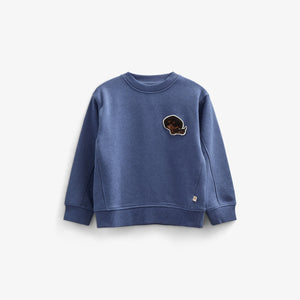 Sweatshirt met ronde hals - Kids - Indigo Blue Melange | 100888 Justin