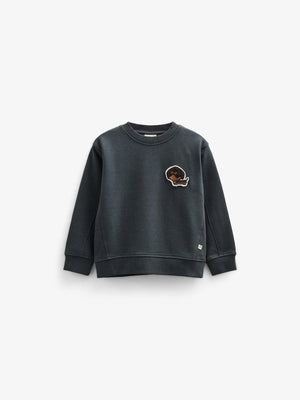 Sweatshirt met ronde hals - Kids - Forest Green Melange | 100892 Justin