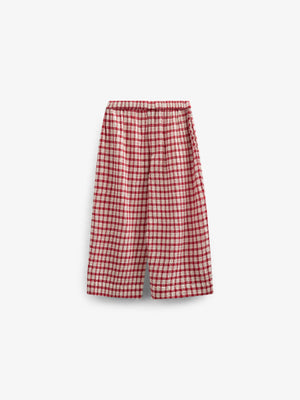 Geruite Katoenen Broek - Tween - Cherry Red | 100907 Bonnie
