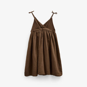 Gaze Bandjesjurk - Tween - Dark Brown | 100910 Jasmine
