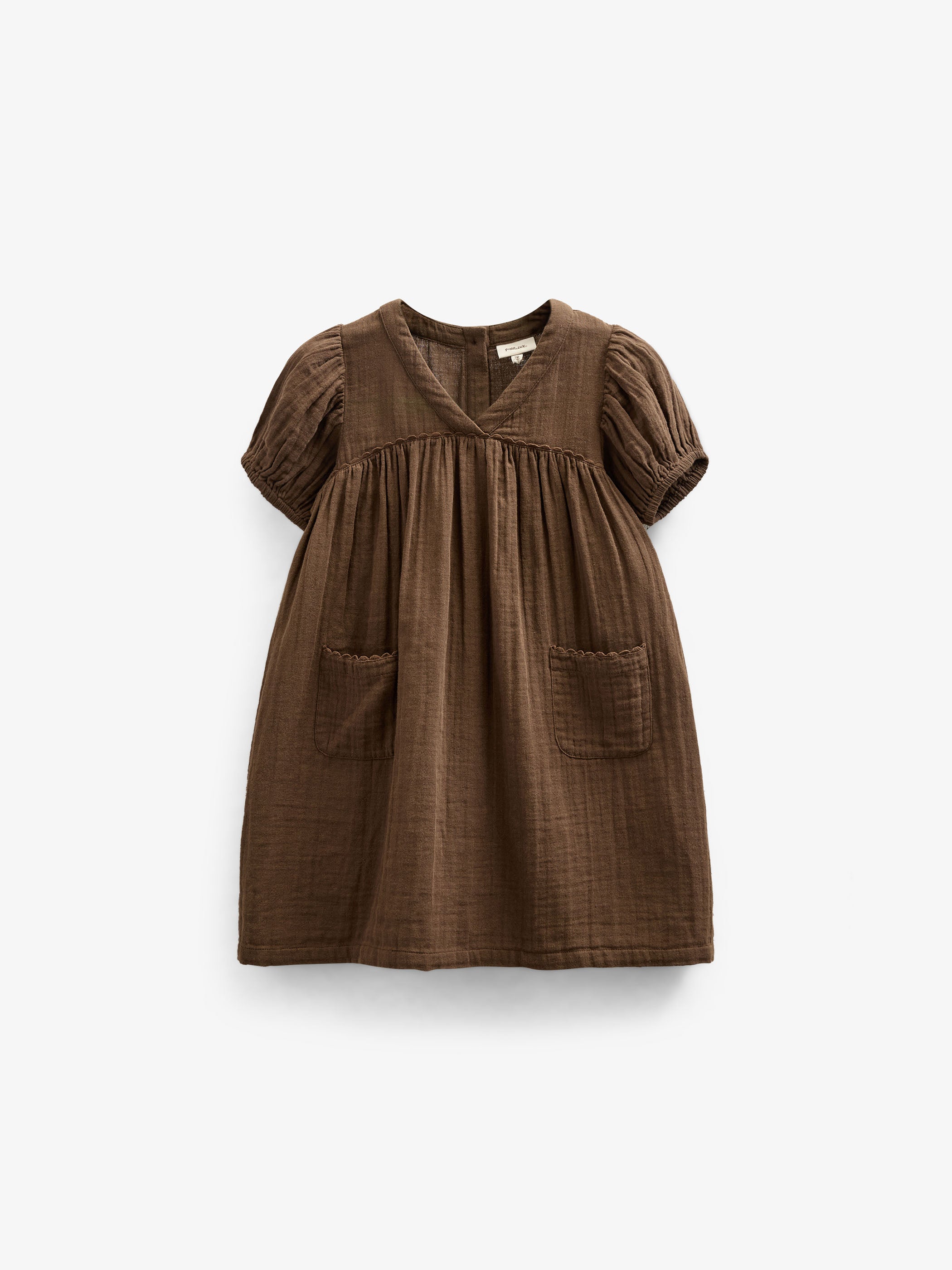 Gaze Jurk - Kids - Dark Brown | 100913 Jasmine