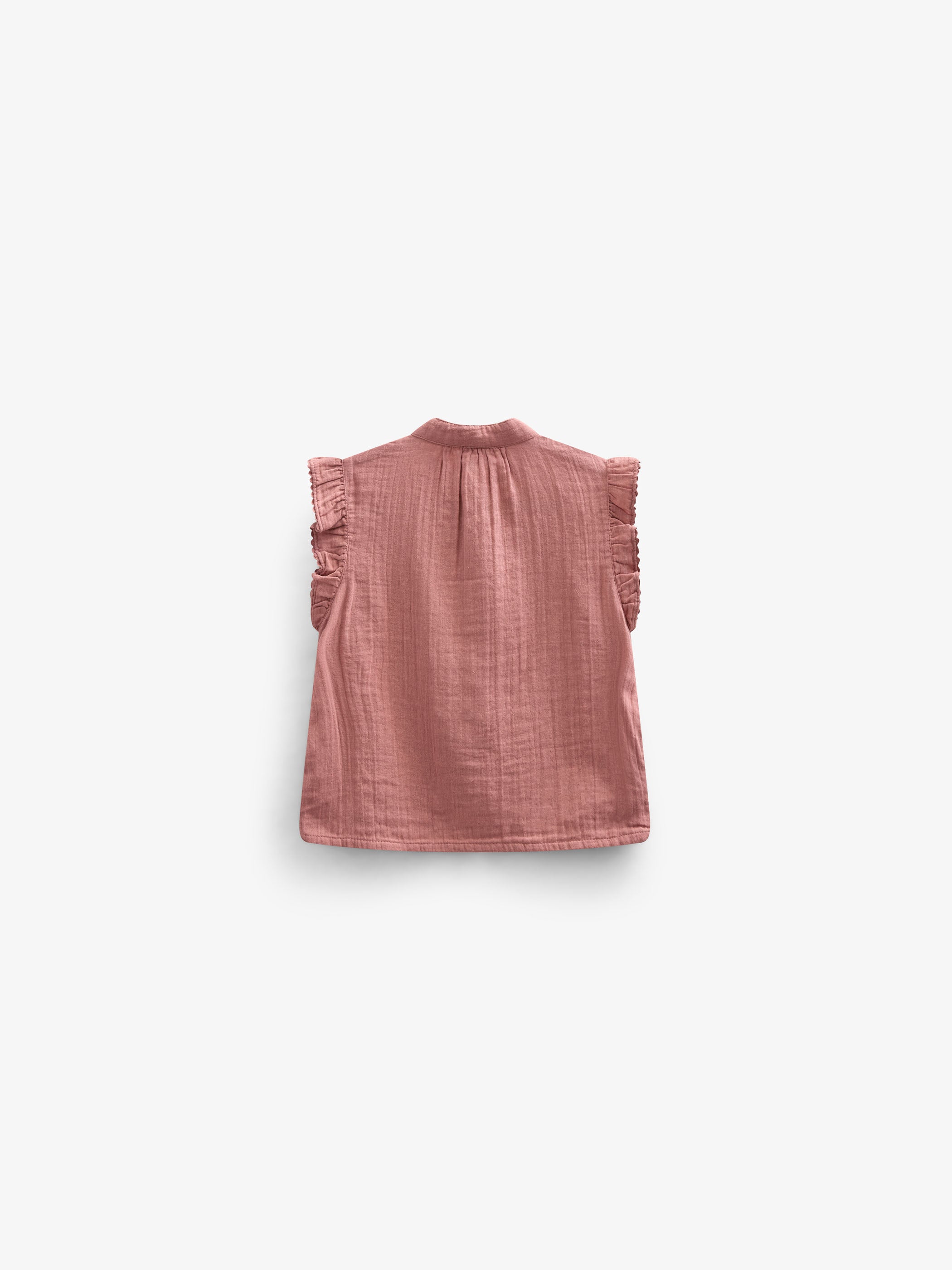 Mouwloze Top van Mousseline - Tween - Old Rose | 100933 Jasmine