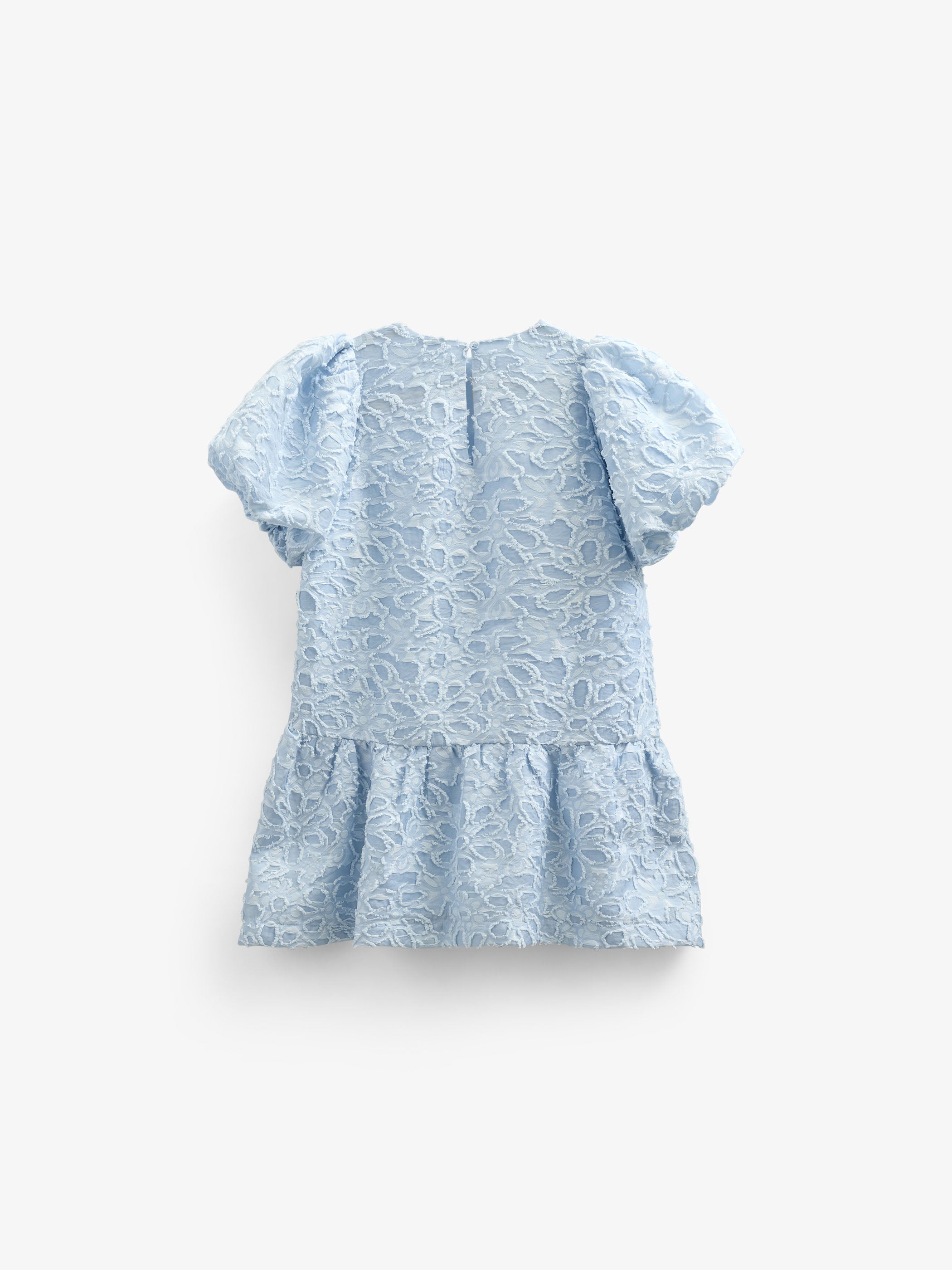 Jacquard jurk van katoenmix - Kids - Light Blue | 100994 Giselle
