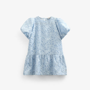 Jacquard jurk van katoenmix - Tween - Light Blue | 100995 Giselle