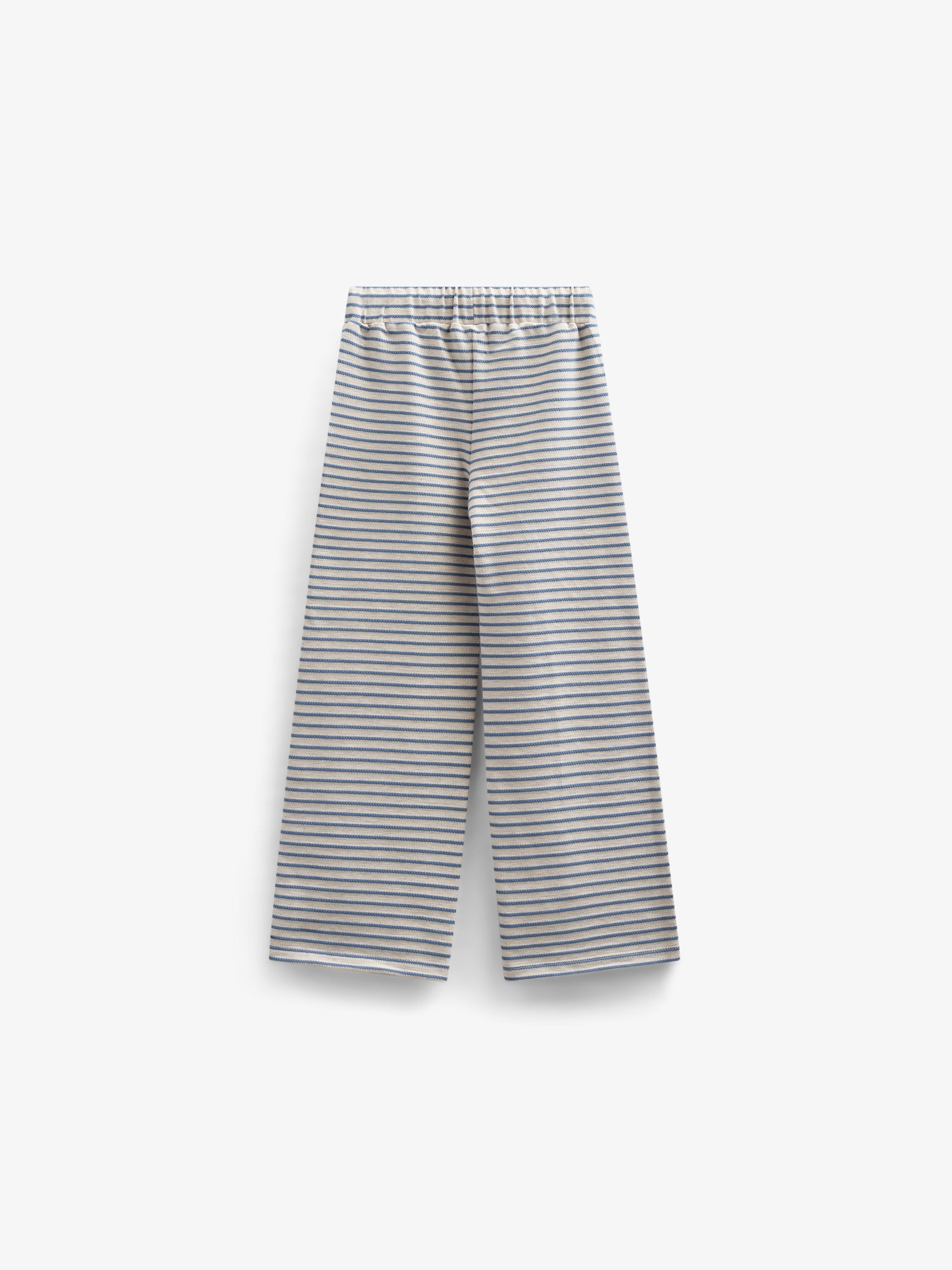 Gestreepte Jersey Broek met Wijde Pijpen - Tween - Blue | 100998 Emmie