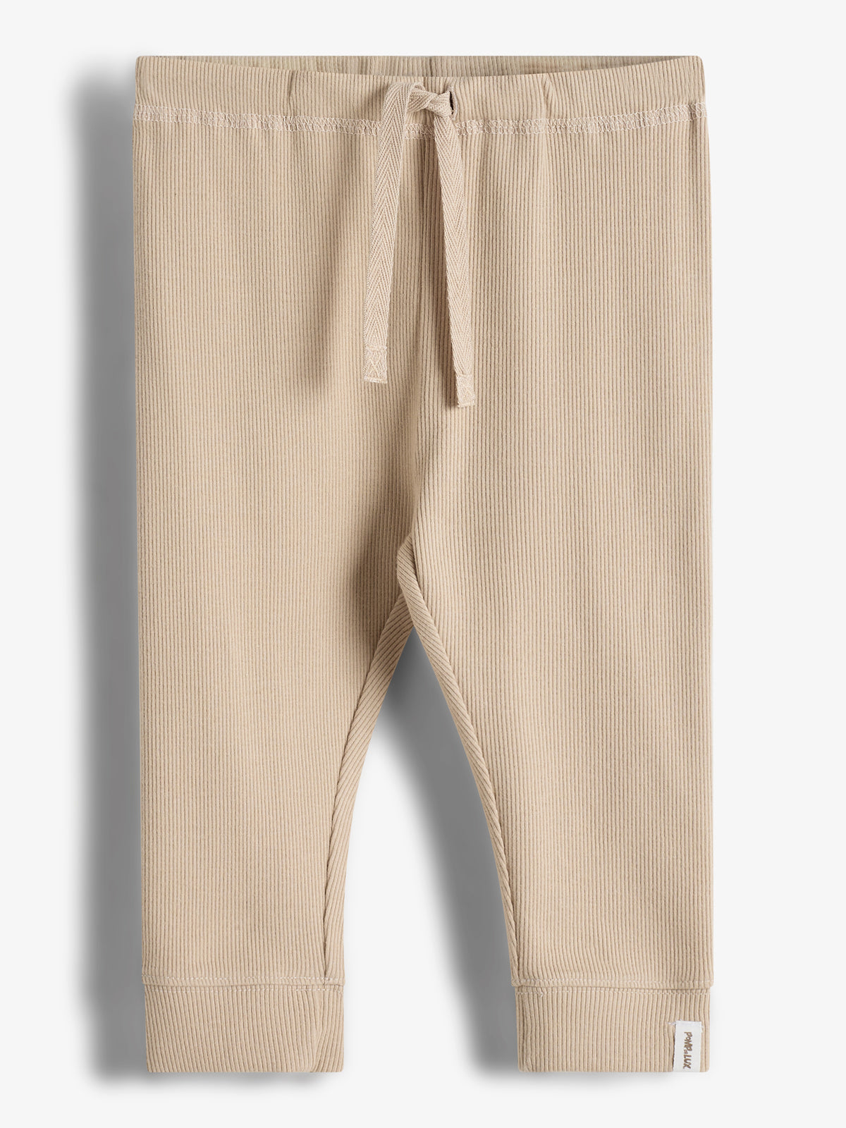 Basic Rib Broek - Little - Beige