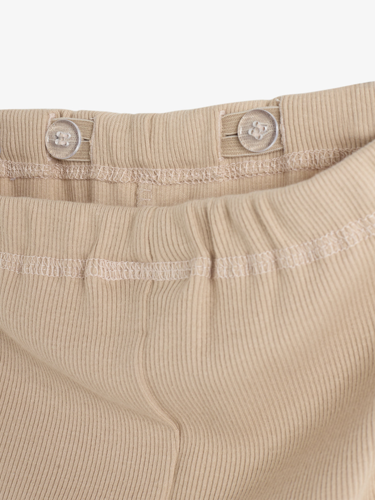 Basic Rib Broek - Little - Beige