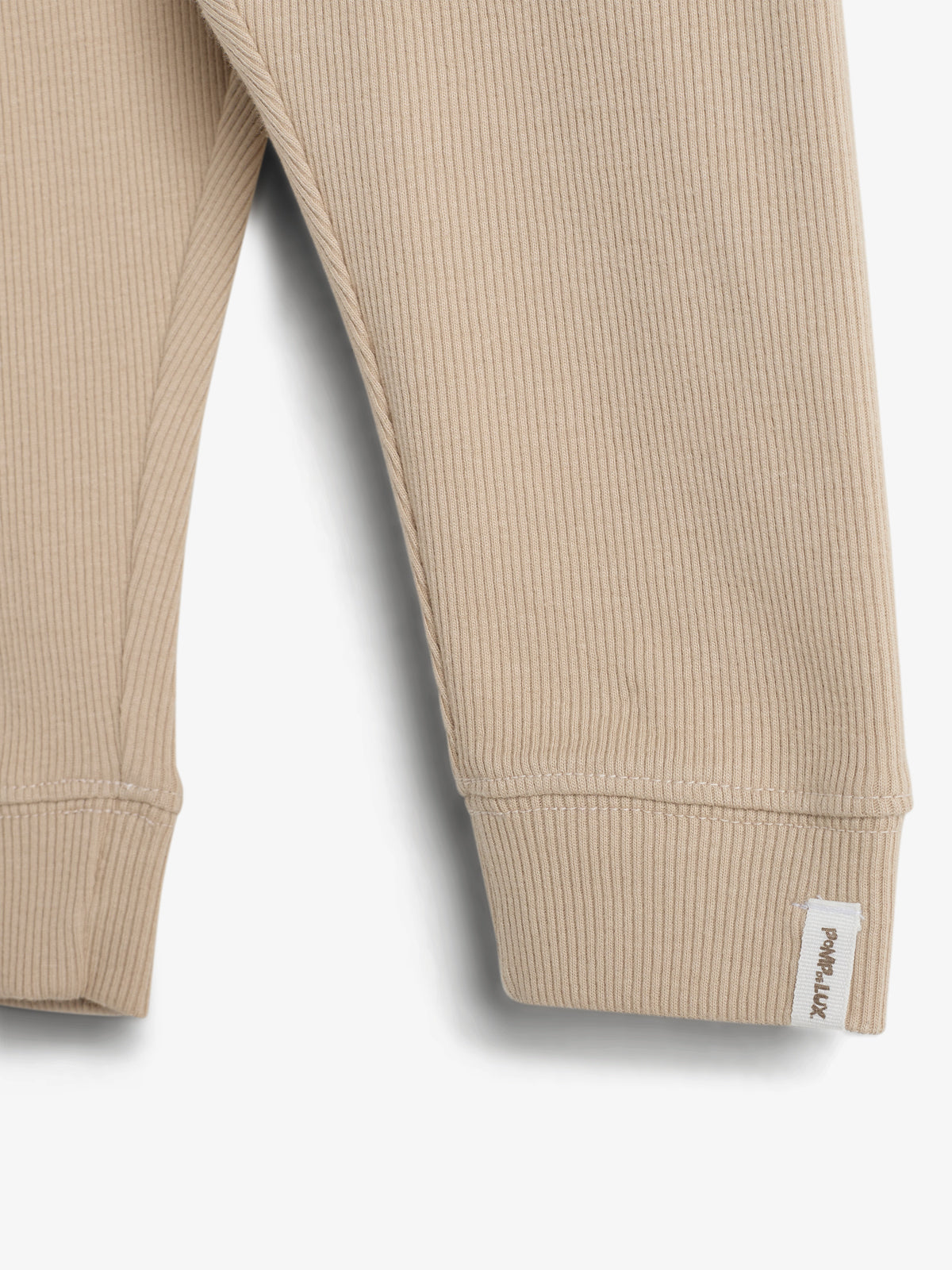 Basic Rib Broek - Little - Beige