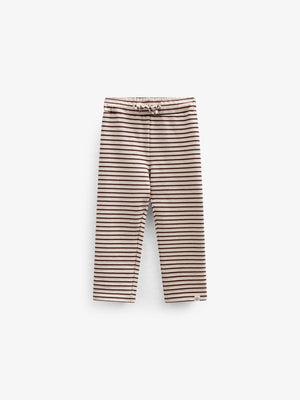 Gestreepte Jerseybroek - Kids - Brown | 101000 Emmie