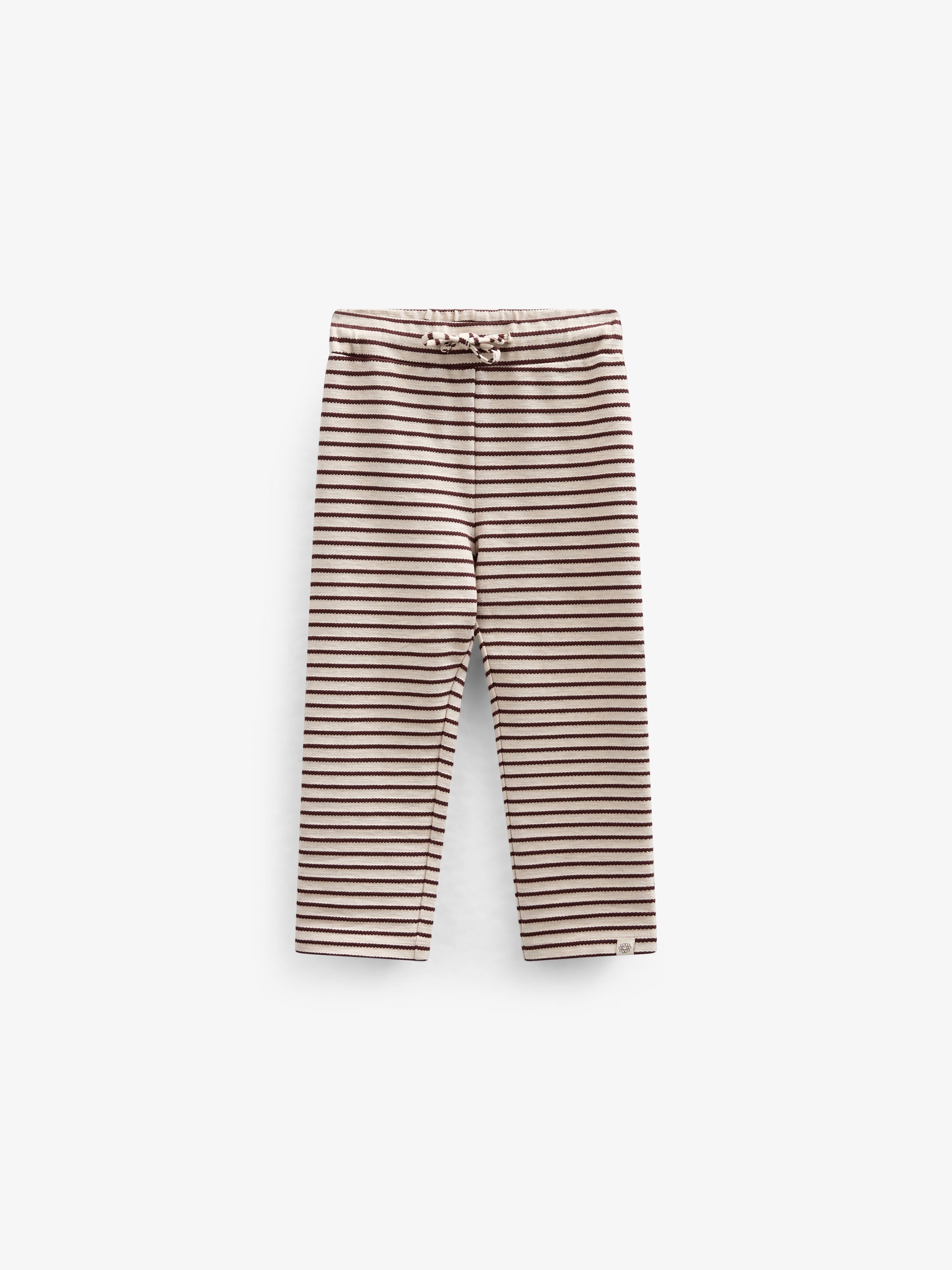 Gestreepte Jerseybroek - Kids - Brown | 101000 Emmie