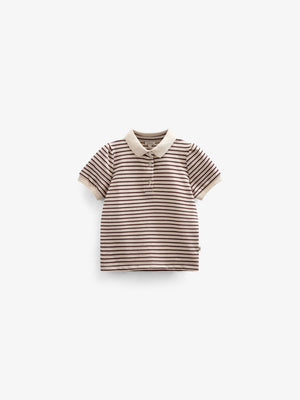 Gestreepte Jersey Polo - Kids - Brown | 101004 Emmie