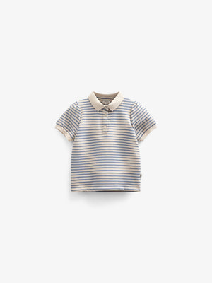Gestreepte Jersey Polo - Kids - Blue | 101006 Emmie