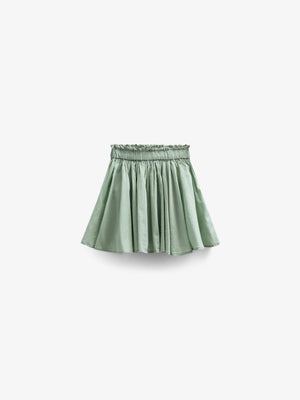Katoenen rok met Ric Rac ruche - Tween - Dusty Green | 101069 Alma