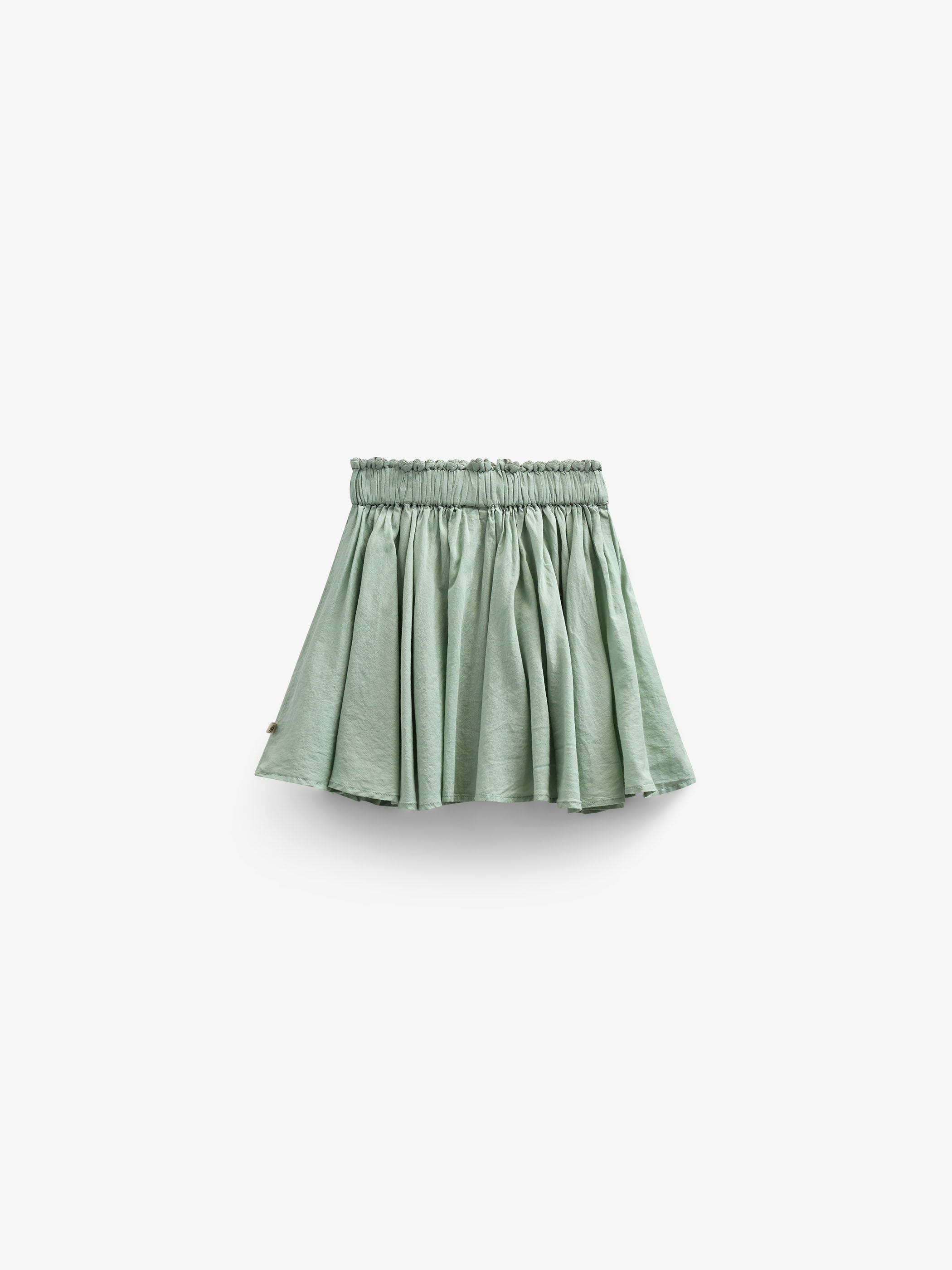 Katoenen rok met Ric Rac Ruche - Kids - Dusty Green | 101038 Alma