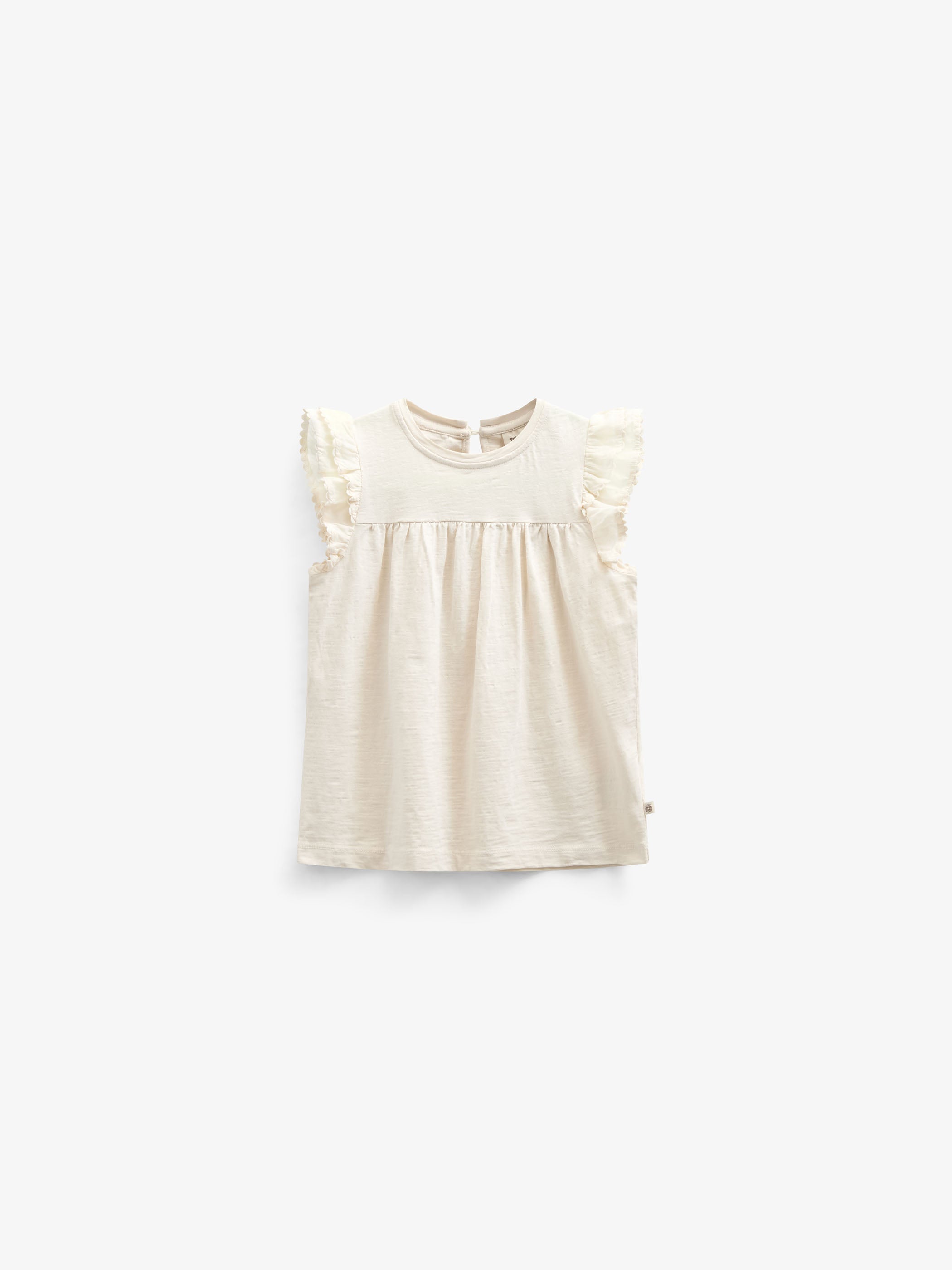 Jersey blouse met Ric Rac Ruche - Kids - Offwhite | 101040 Gabriella