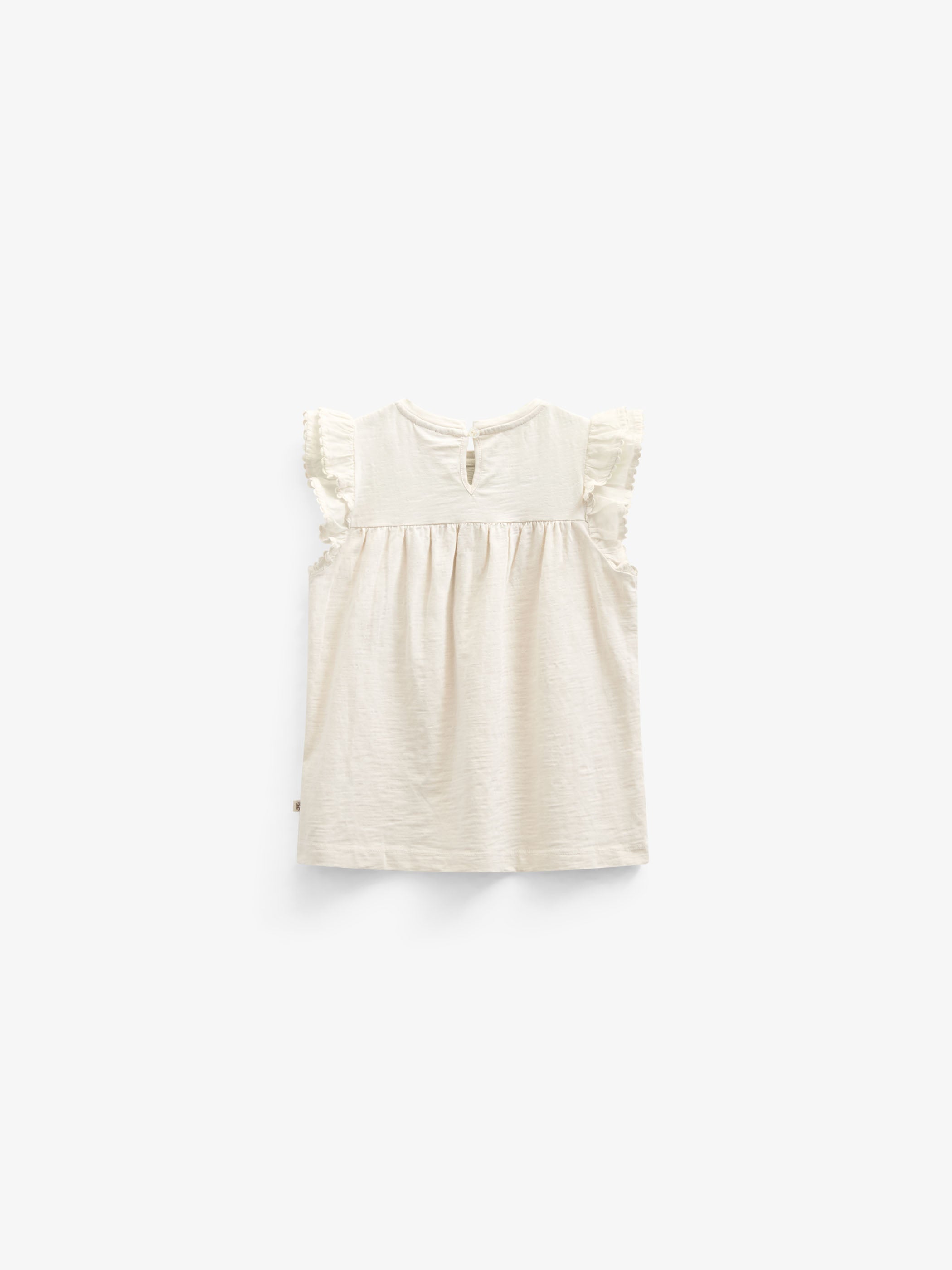 Jersey blouse met Ric Rac Ruche - Kids - Offwhite | 101040 Gabriella
