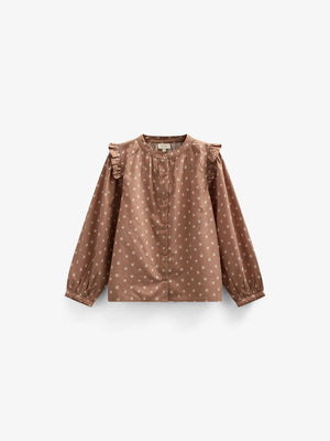 Printed Poplin Shirt Blouse - Kids - Coconut | 101057 Camilla