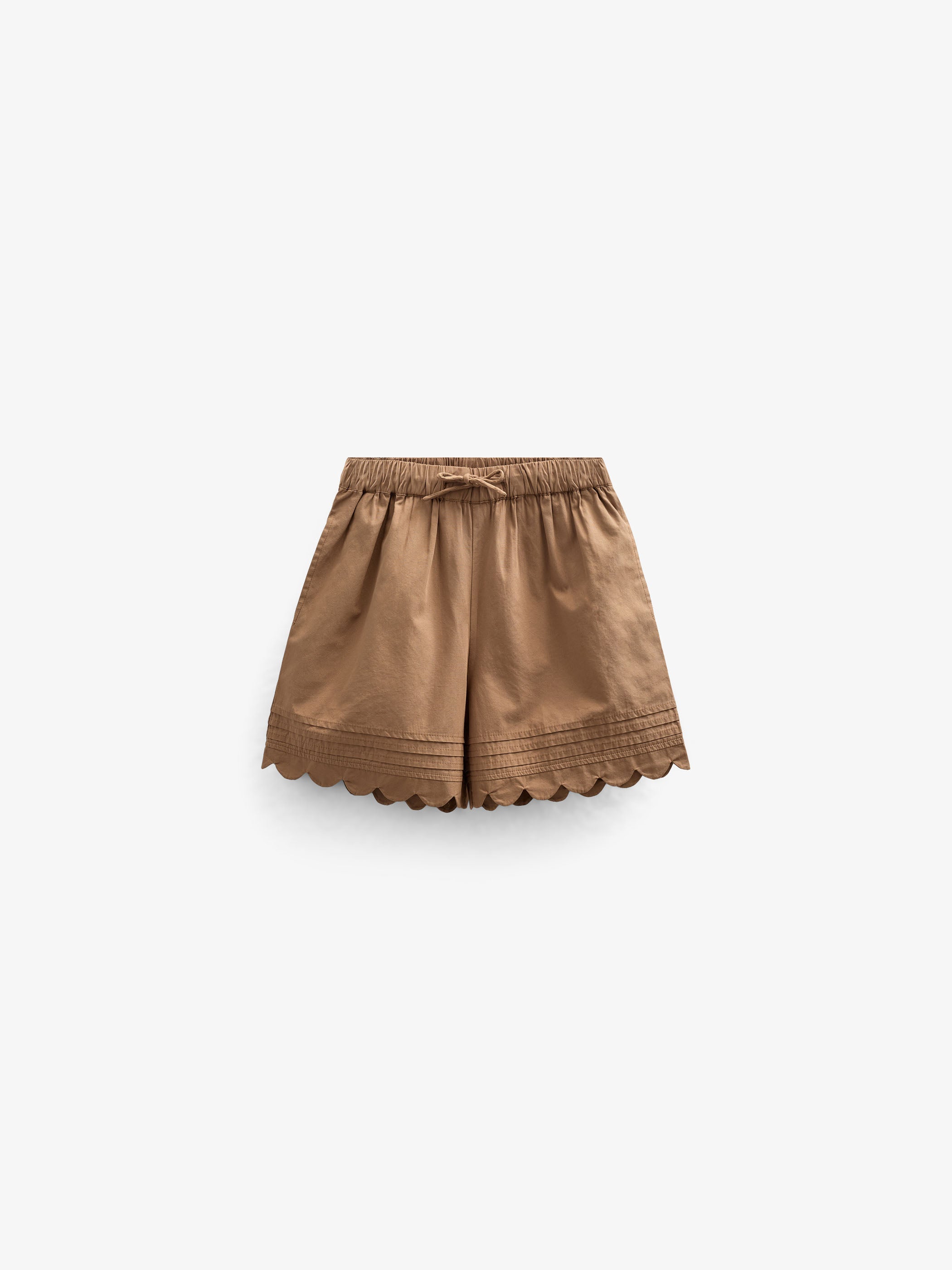 Poplinshorts met Geschulpte Rand - Kids - Coconut | 101044 Joy