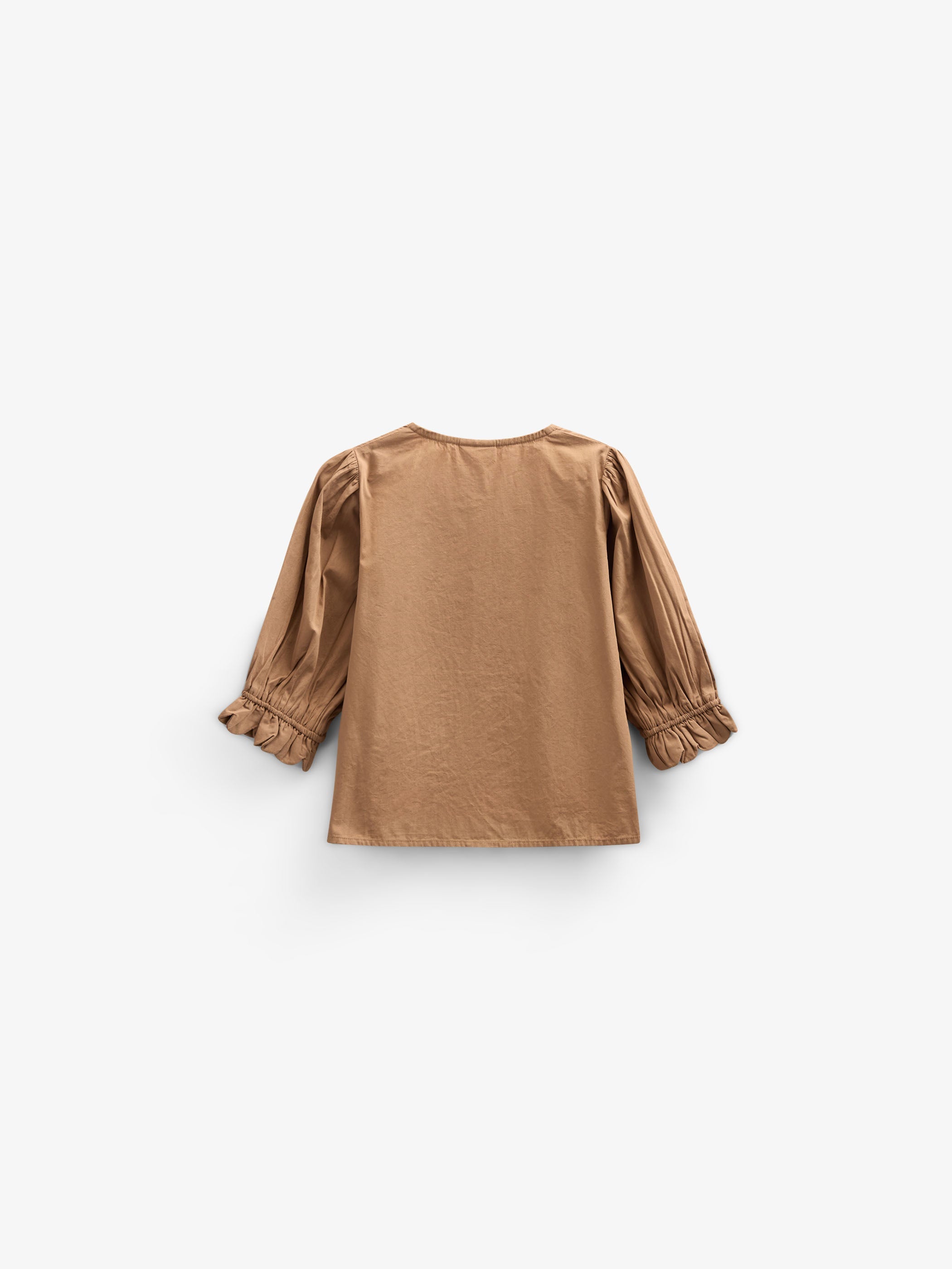 Poplin blouse met Scallop Rand - Kids - Coconut | 101046 Joy