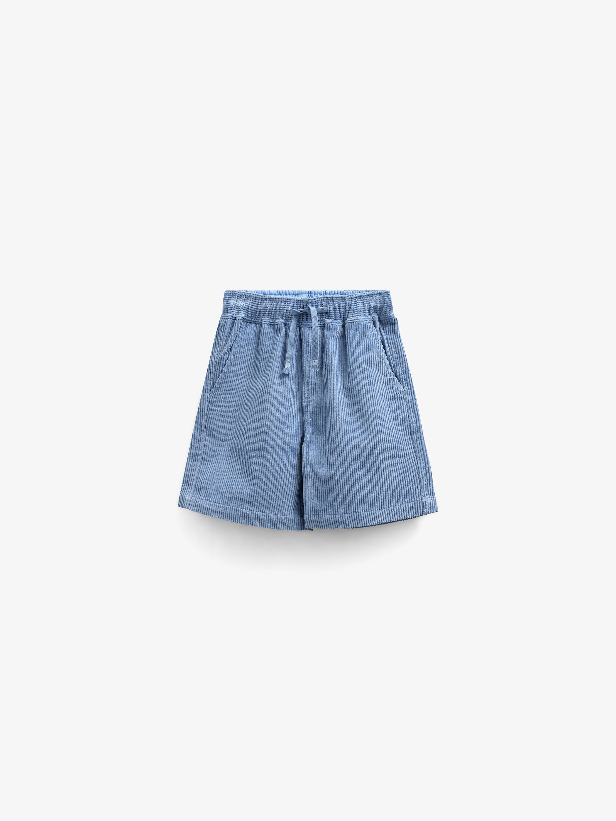 Pull-On Ribfluwelen Shorts - Kids - Dusty Blue | 101100 Tobias
