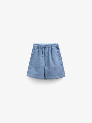 Pull-On Ribfluwelen Shorts - Tween - Dusty Blue | 101101 Tobias