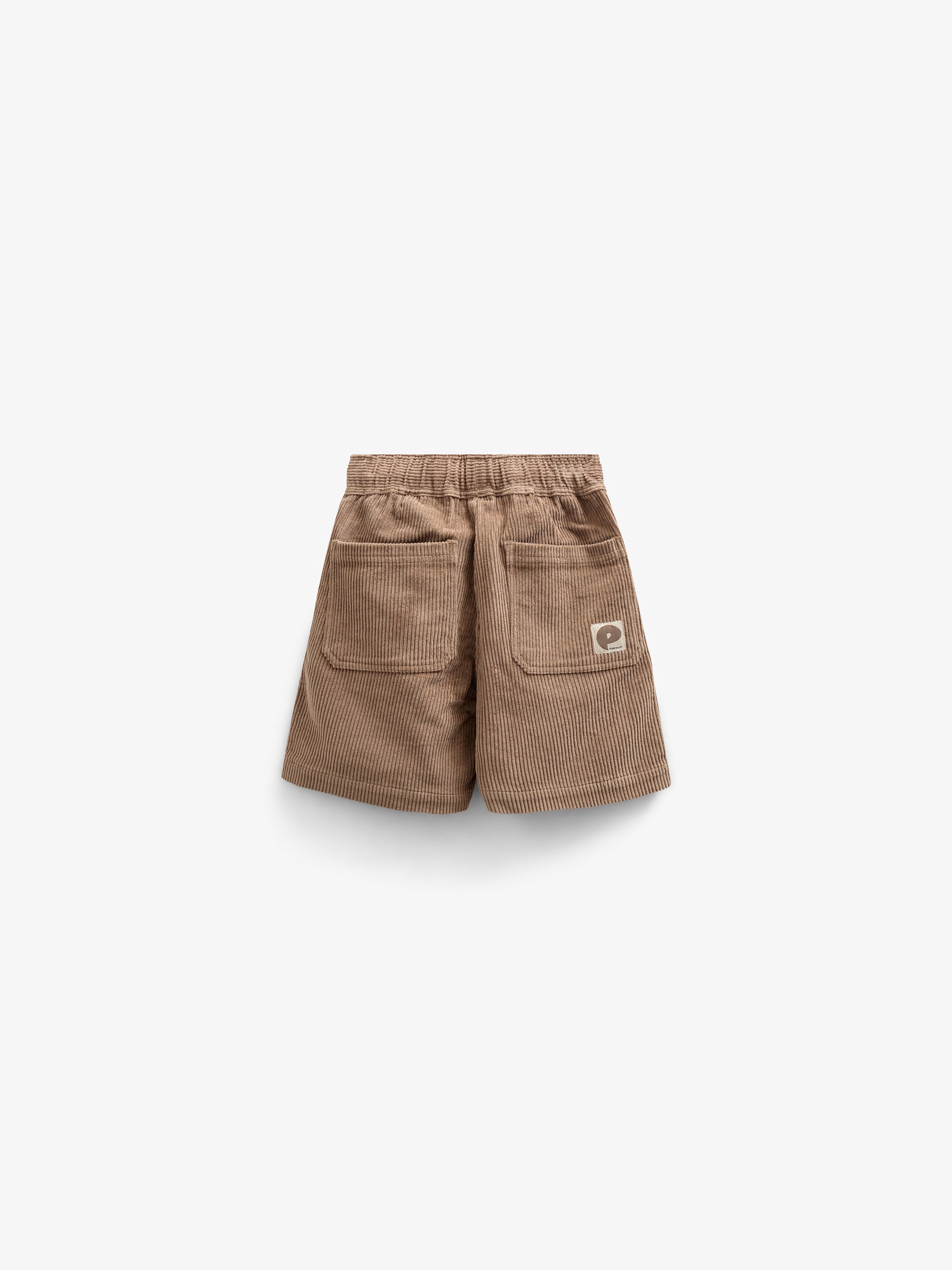 Pull-On Ribfluwelen Shorts - Kids - Khaki | 101102 Tobias