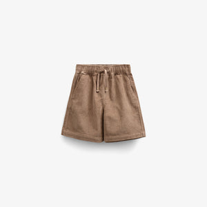Pull-On Ribfluweel Shorts - Tween - Khaki | 101103 Tobias