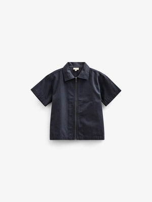 Canvas Overhemdjack met Rits - Tween - Navy | 101127 Isack