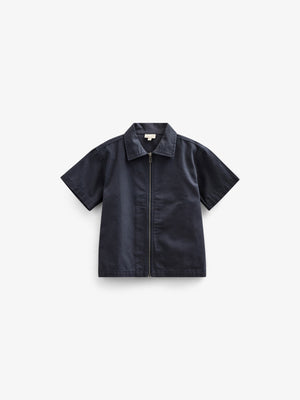 Canvas Overhemdjack met Rits - Kids - Navy | 101126 Isack