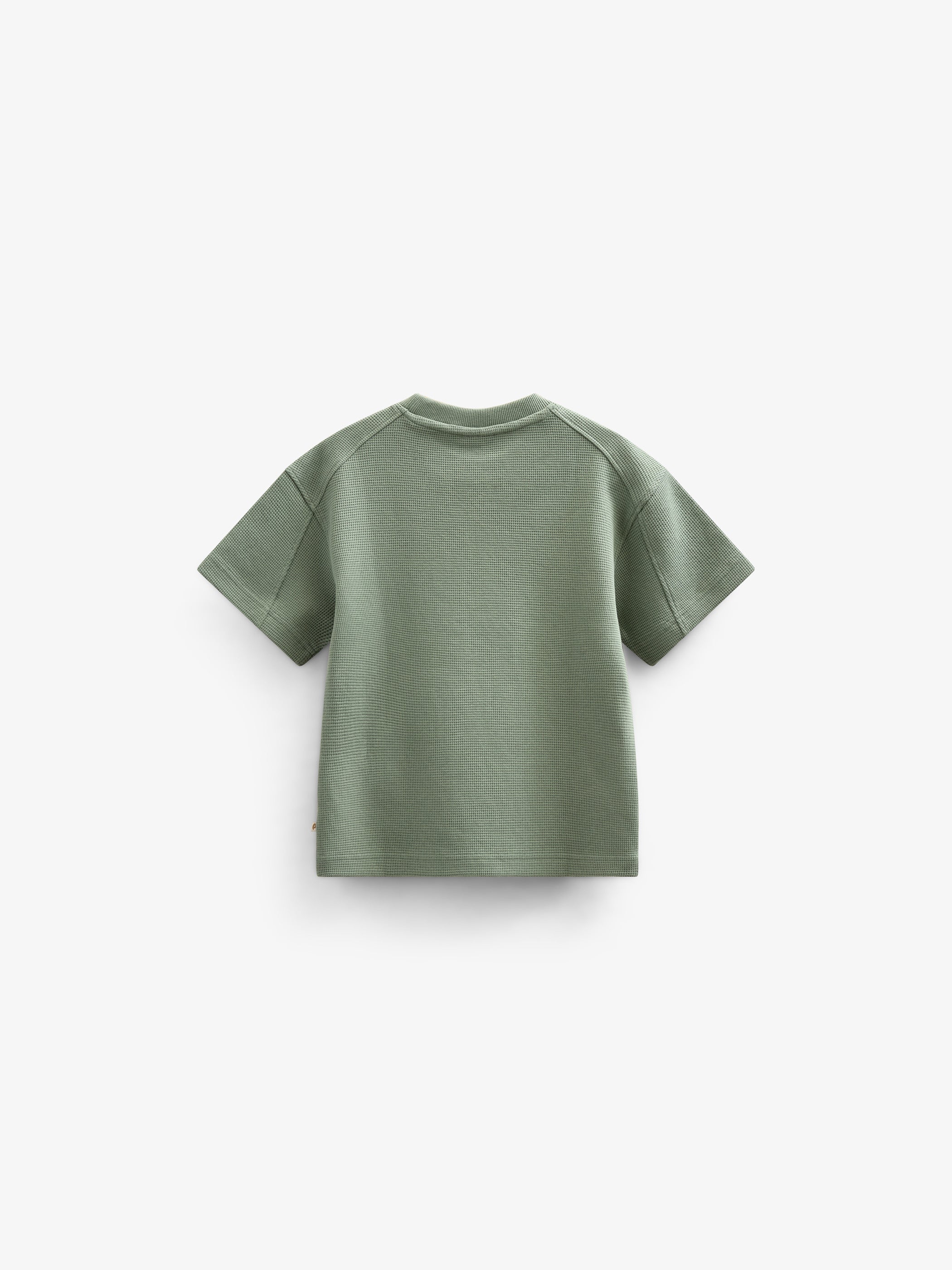 Wafel T-shirt - Kids - Dusty Green | 101155 Evan