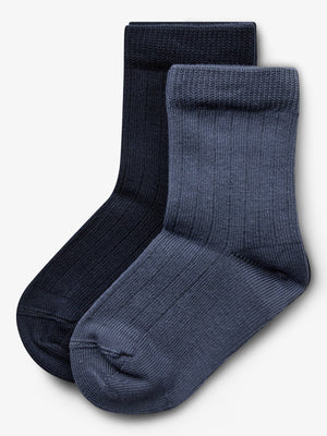 Sokken 2-pack - Little - Navy/Vintage Blue