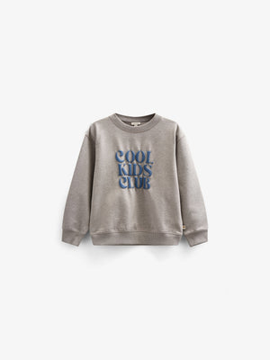 Crewneck sweatshirt - Kids - Grey melange | 101161 Nathan