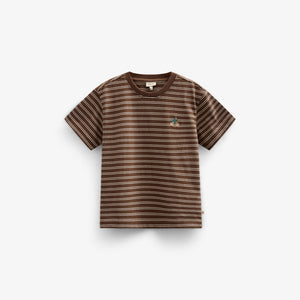 Gestreept T-shirt - Kids - Dark Brown | 101177 Otto