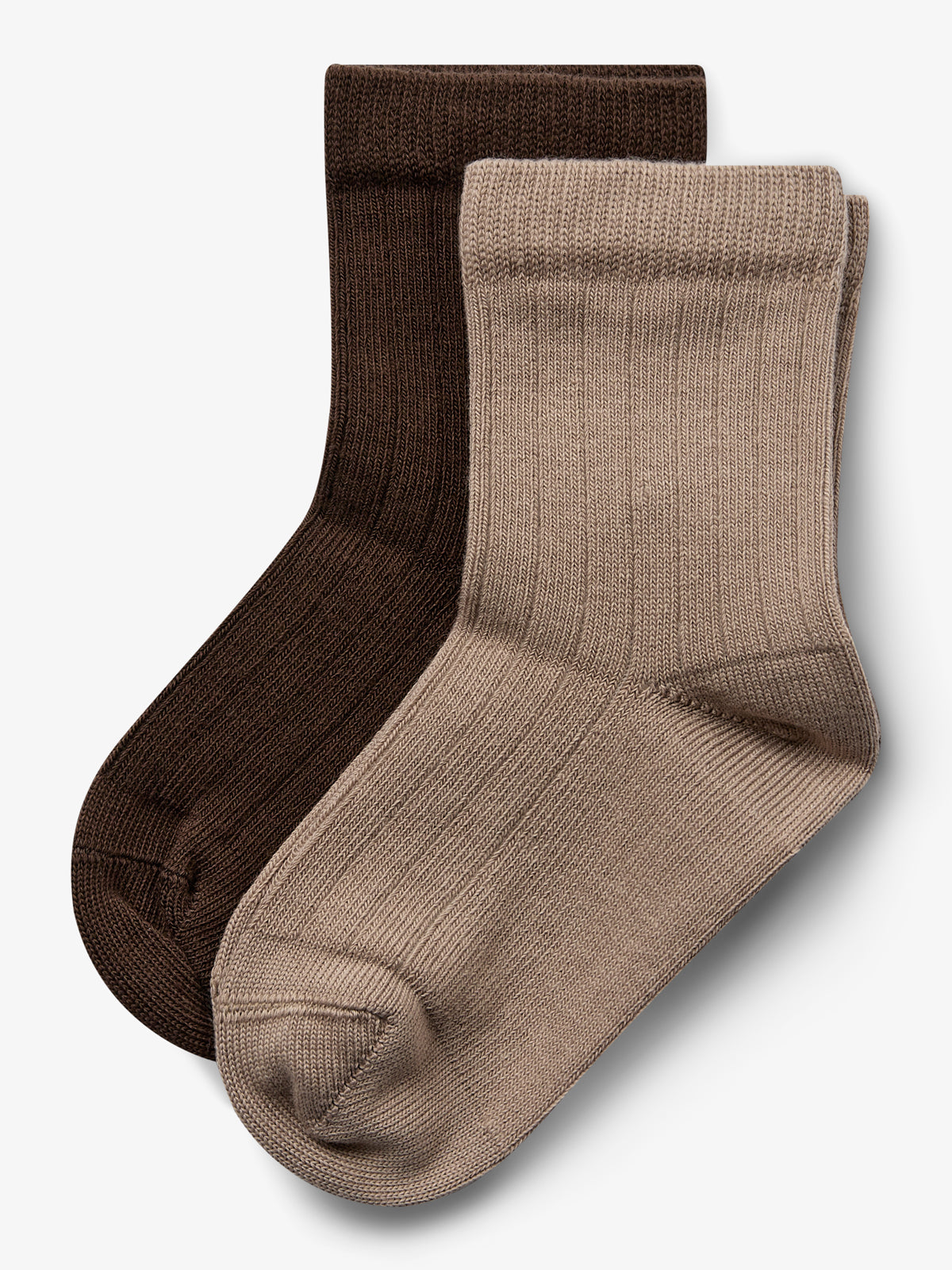 Sokken 2-pack - Little - Dark Earth/Dark Beige