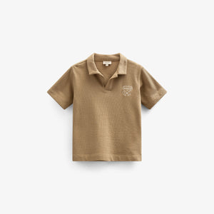 Polo T-shirt van Gestructureerde Jersey - Kids - Khaki | 101217 Sonny
