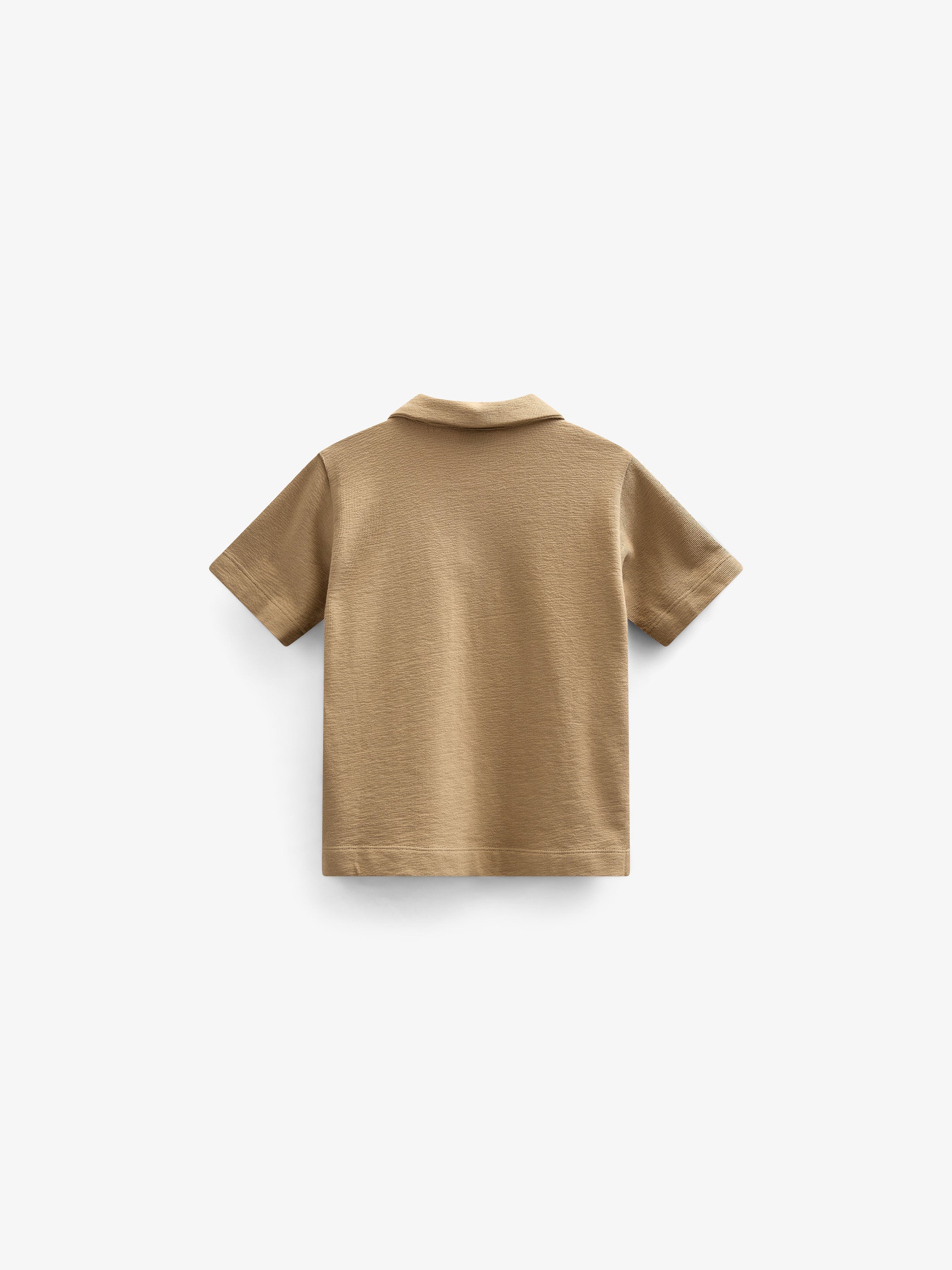 Polo T-shirt van Gestructureerde Jersey - Kids - Khaki | 101217 Sonny