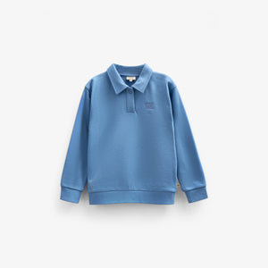 Polo Sweatshirt - Tween - Dusty Blue | 101254 Carter