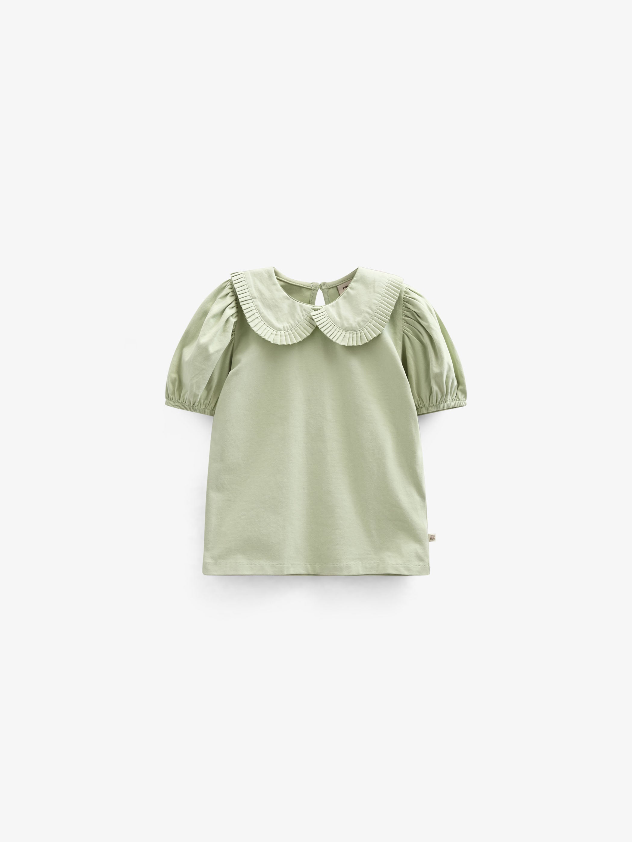 Jersey blouse met kraag - Tween - Powder Green | 101280 Nini
