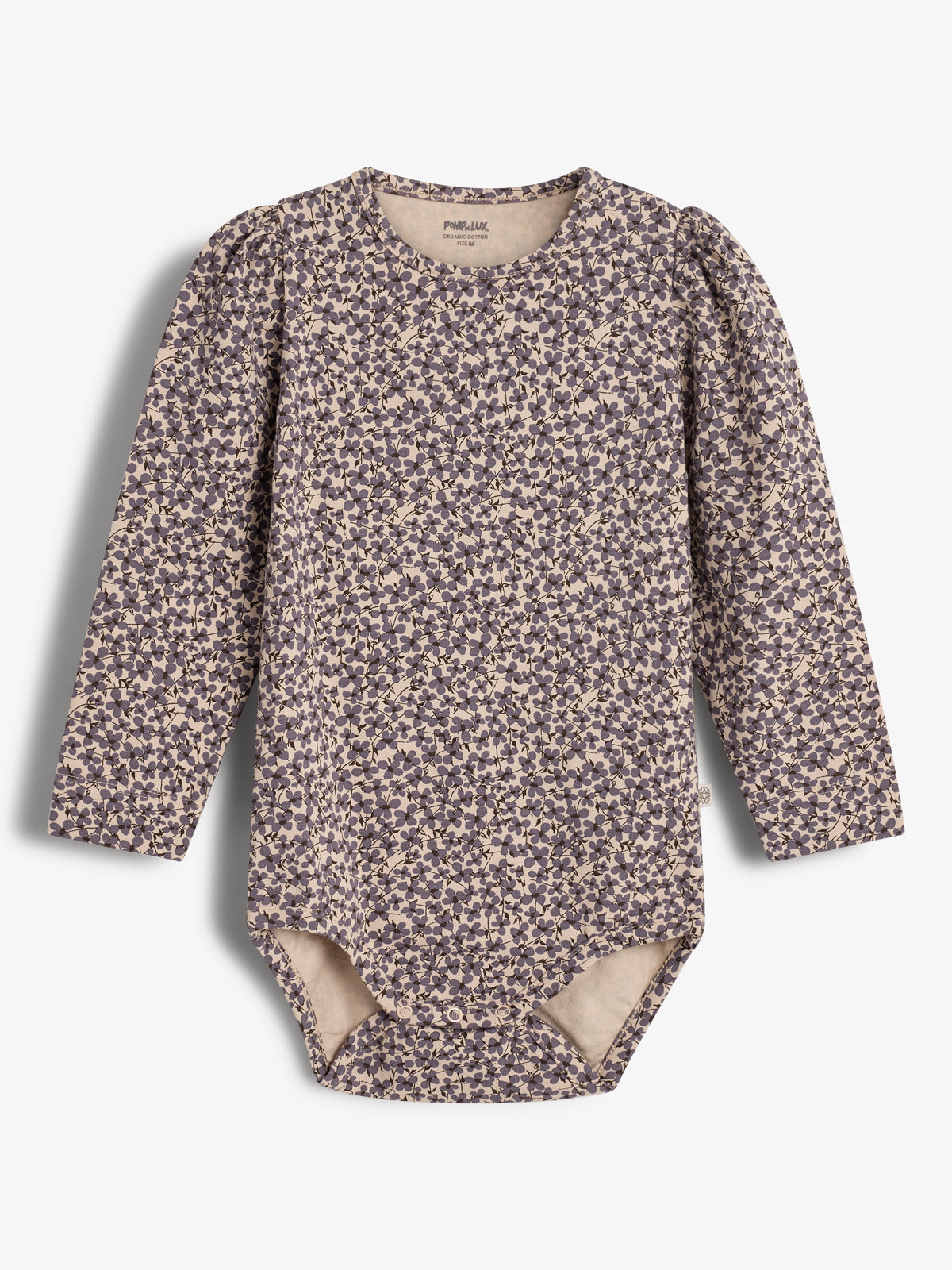 Jersey romper met ditsy print - Little - Dusty Purple