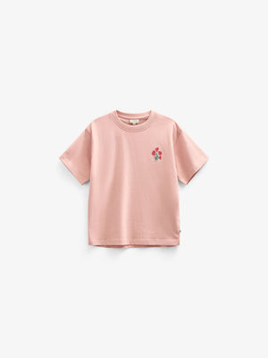 T-shirt met Bloemenmotief - Kids - Powder Rose | 101292 Elsa