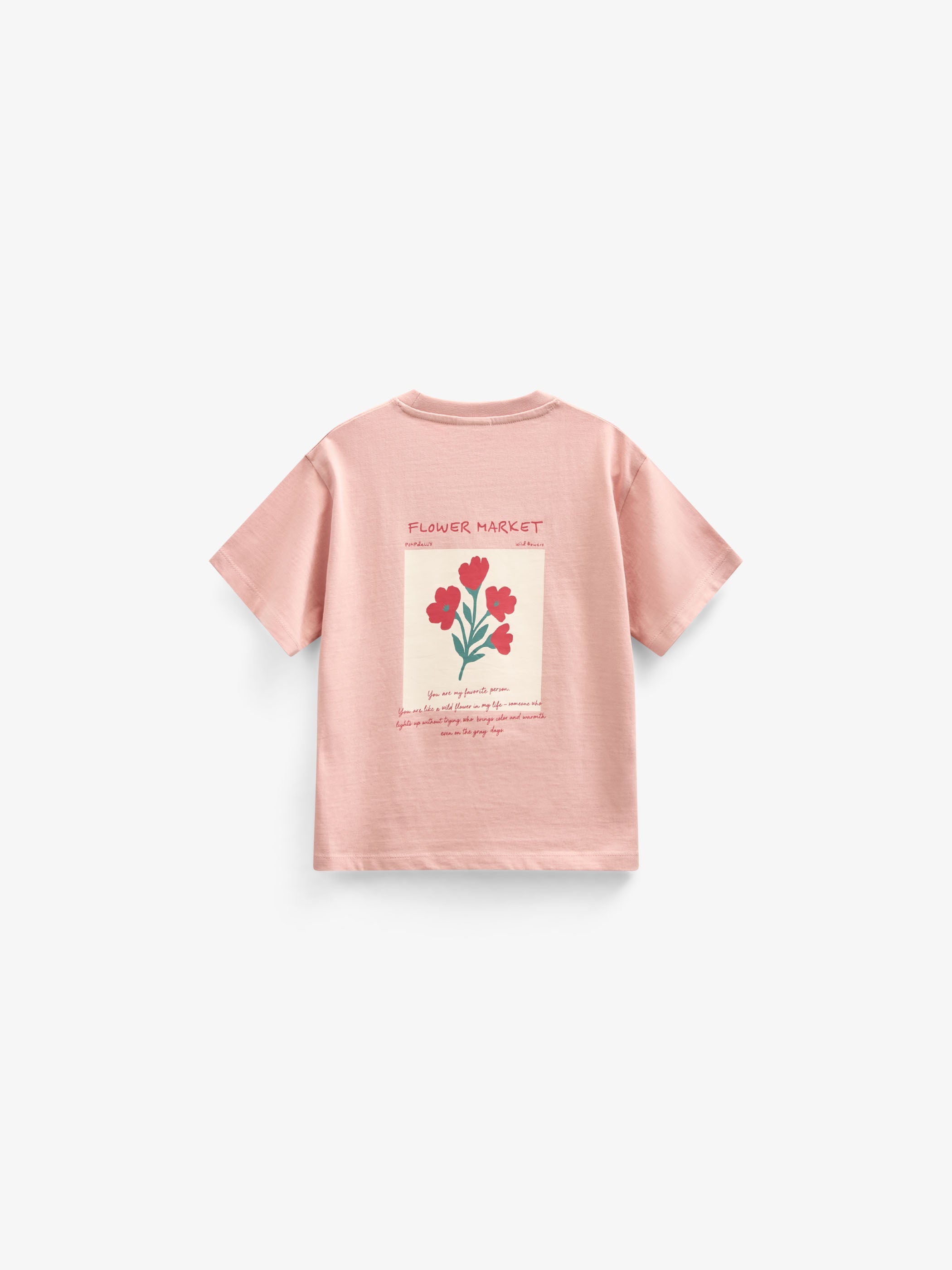 T-shirt met Bloemenmotief - Kids - Powder Rose | 101292 Elsa