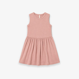Mouwloze Modal Rib Jurk - Kids - Rose Tan | 101296 Lottie