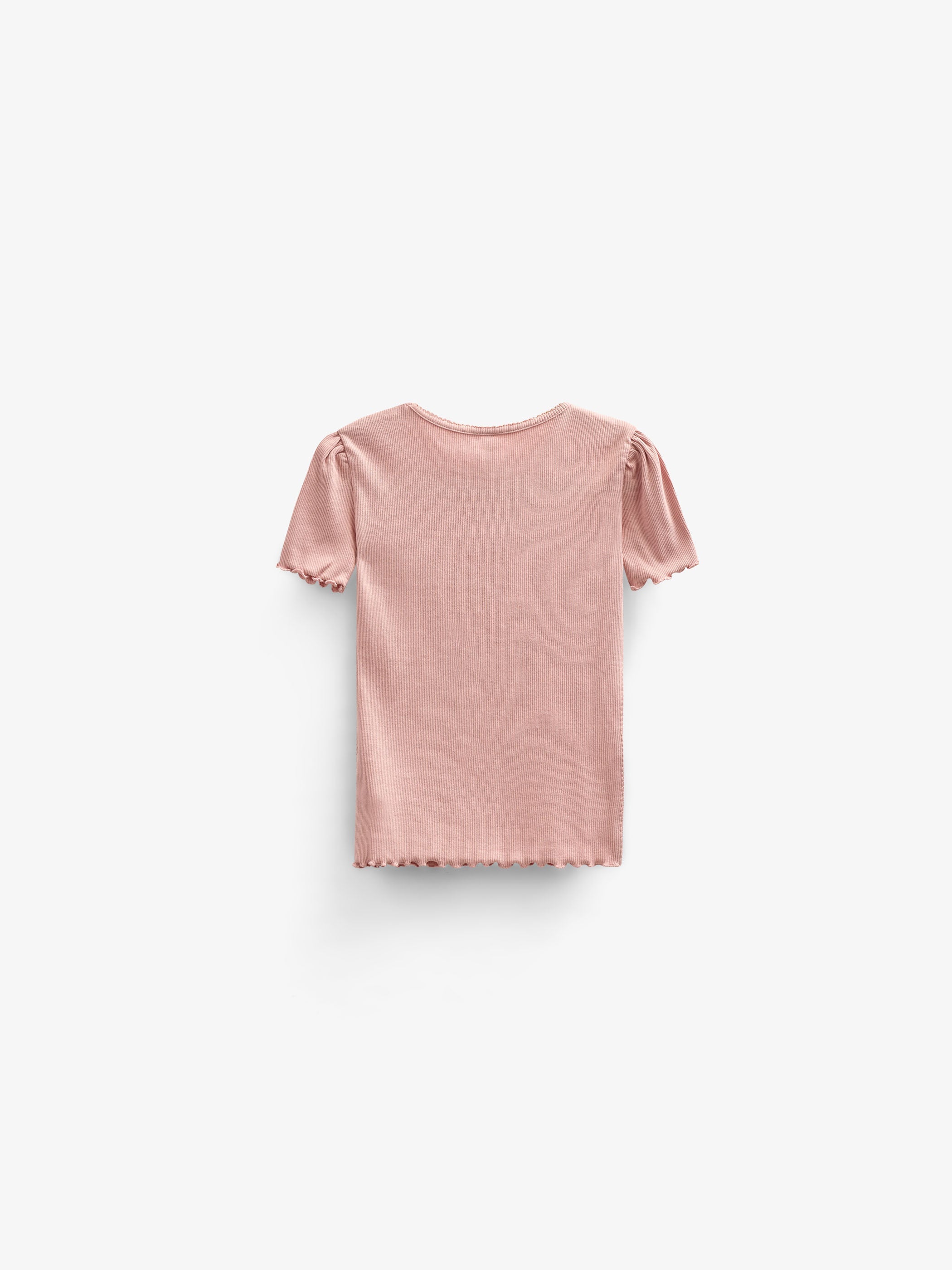 Rib T-shirt van Modal - Kids - Rose Tan | 101298 Lottie