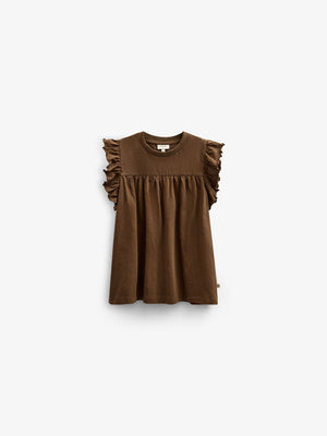 Jersey blouse - Kids - Dark Brown | 101332 Lucia