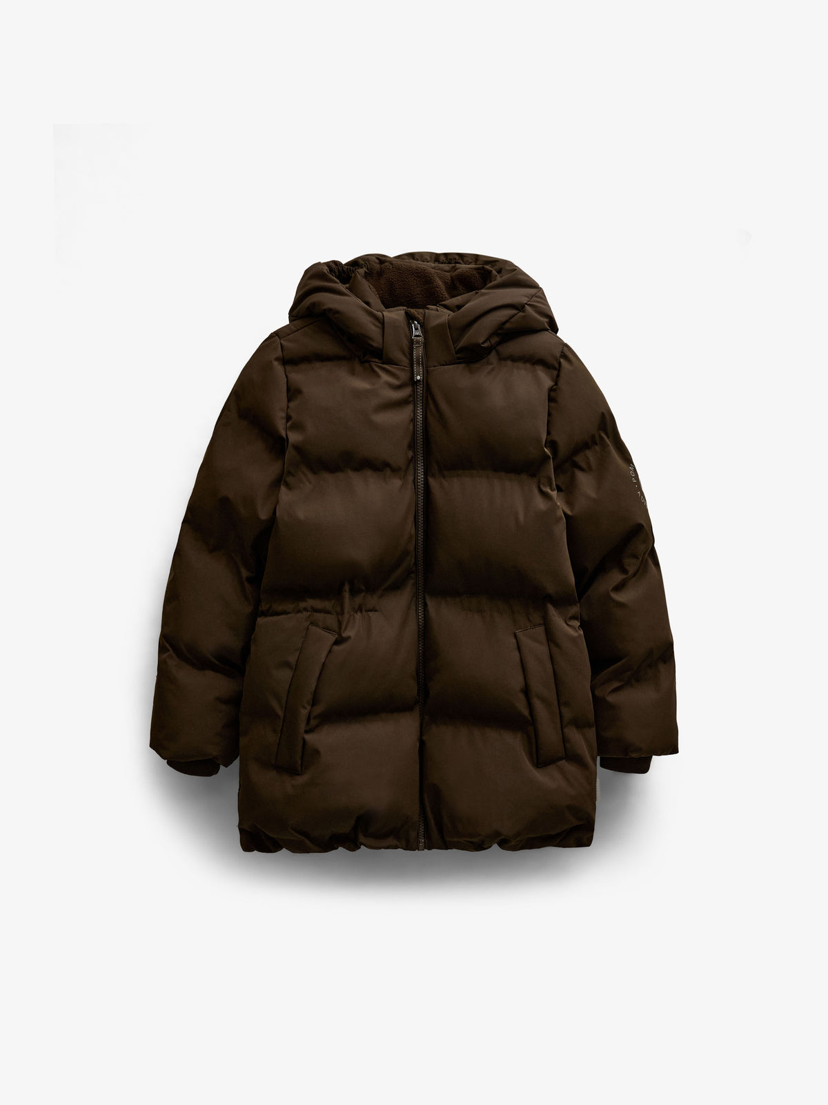 Adventure® gewatteerde winterjas met verstelbare taille Kids - Dark Brown | 101413 Elenor